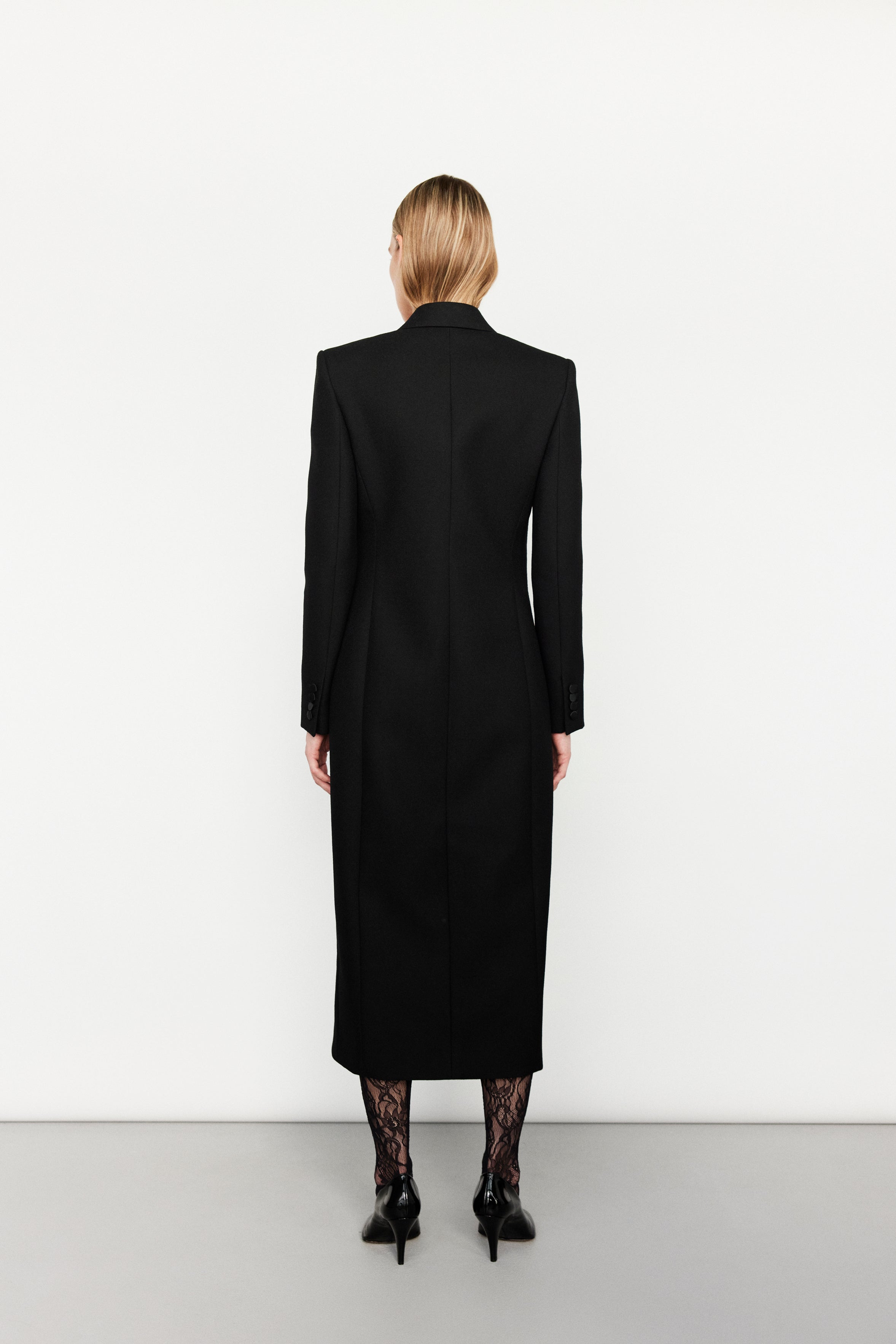 tuxedo coat dress