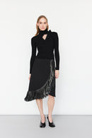 leather fringe skirt