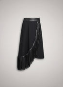 leather fringe skirt