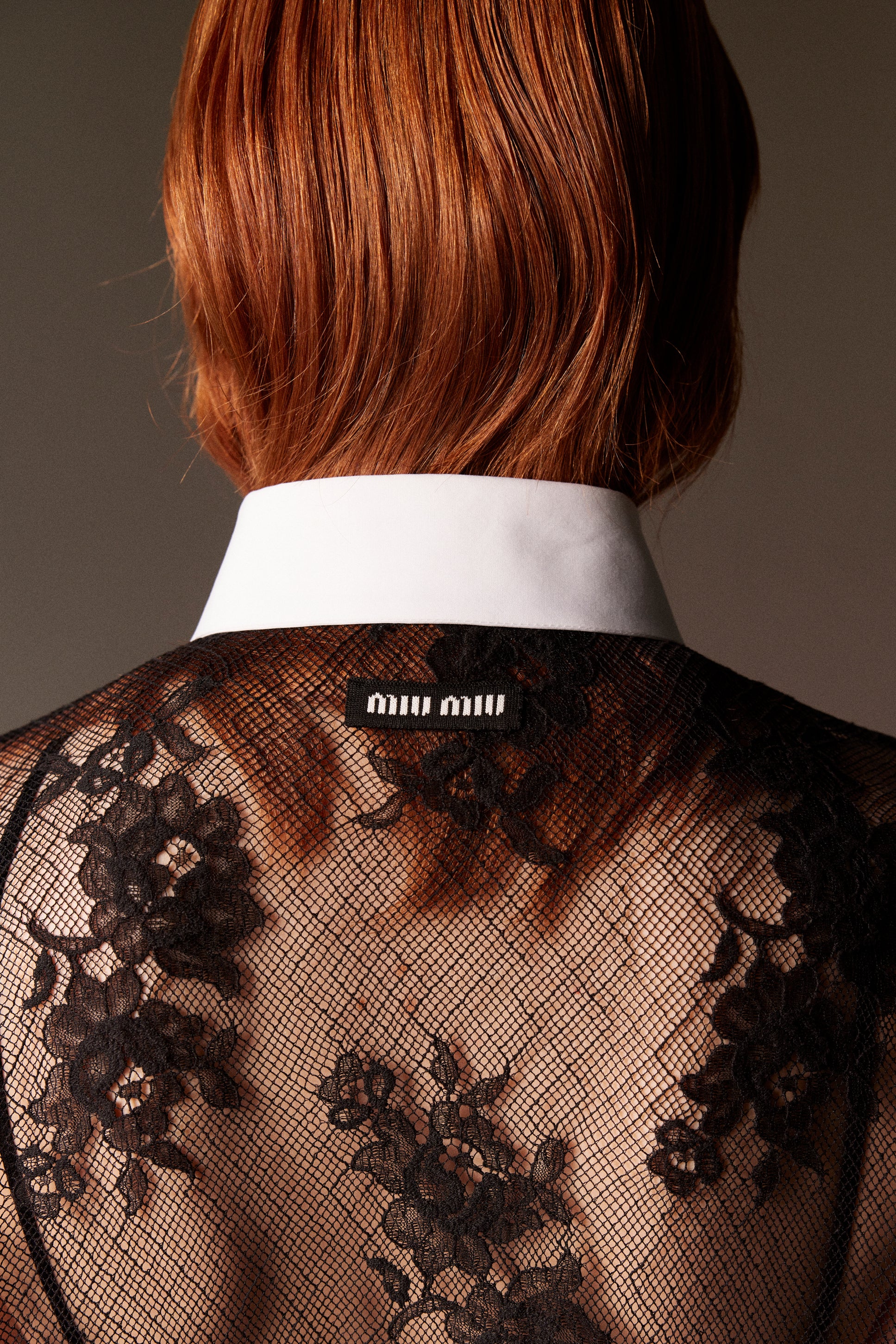 lace shirt with cotton bib