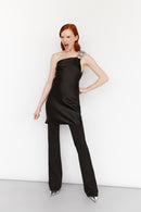 one-shoulder minidress