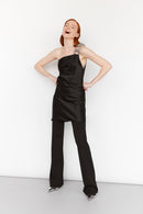 one-shoulder minidress