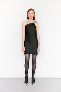 one-shoulder minidress