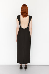open back dress with embellishment
