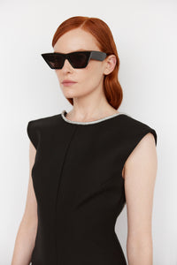 open back dress with embellishment