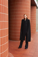 exaggerated sleeve pleated blouse