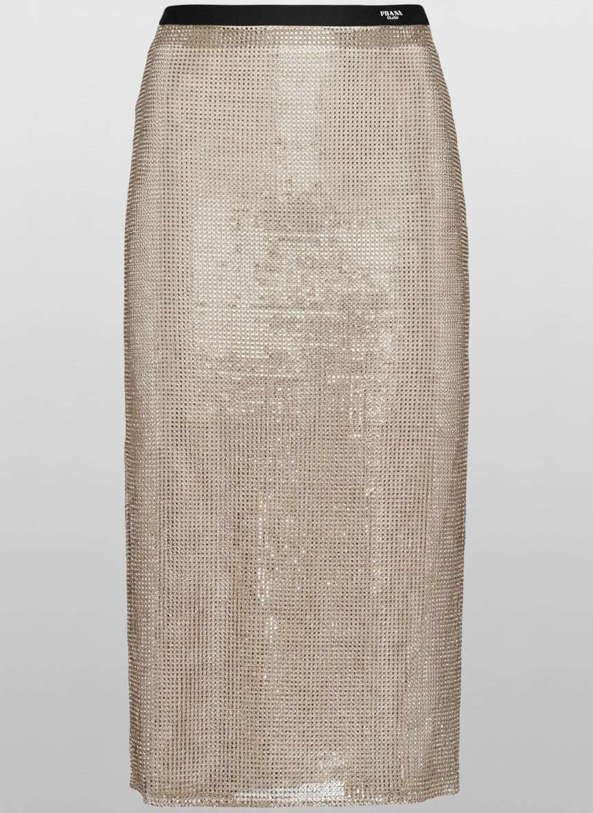 crystal-embellished skirt