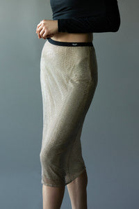 crystal-embellished skirt