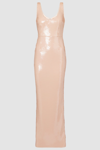 sequined gown